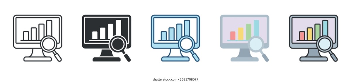 Conjunto de iconos Seo Colección de estilos múltiples