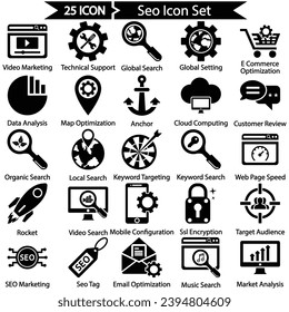 Seo Icon Set, Vector graphics