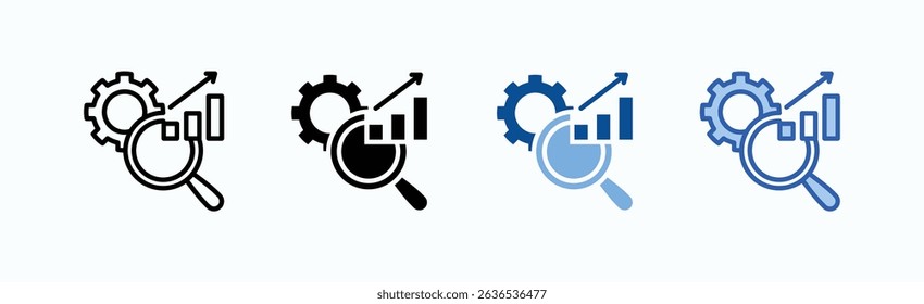 Seo Icon Sheet Multiple Style Collection Isolated Vector