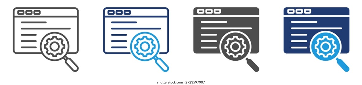 SEO-Icon-Blatt mehrere Stil