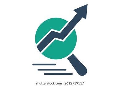 SEO icon. solid icon style. icon related to digital marketing. business elements vector illustration
