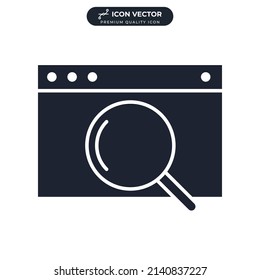 seo icon symbol template for graphic and web design collection logo vector illustration