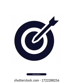 Seo Icon, Seo Target, Target Icon, Digital Marketing, Management, Seo. Vector Illustration.