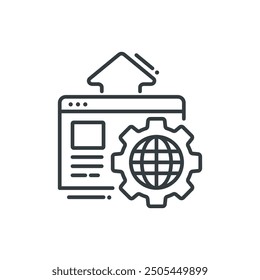 Icono Seo, Ilustración vectorial Seo