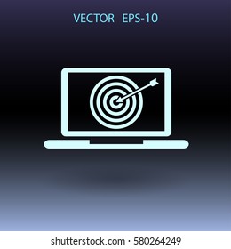 SEO-Symbol. Vektorgrafik