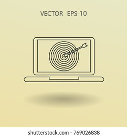 SEO-Symbol. Vektorgrafik