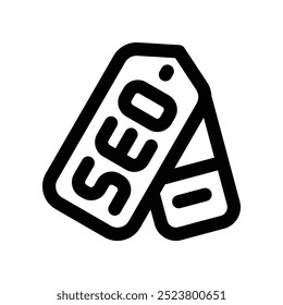 ícone seo. ícone de linha de vetor para o seu design de site, celular, apresentação e logotipo.