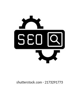 SEO icon in vector. Logotype