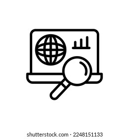 SEO icon in vector. Logotype