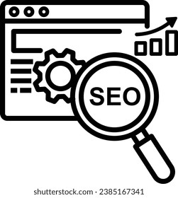 seo icon vector search engine optimization symbol