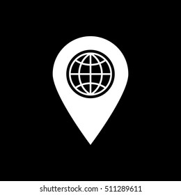 The SEO icon. WWW and browser, development, seo symbol. UI. Web. Logo. Sign. Flat design. App. Stock vector