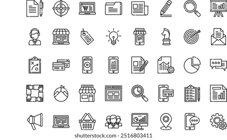 Seo icons High-Quality Vector Icons Collection with Editable Stroke. Ideal for Professional and Creative Projects.
