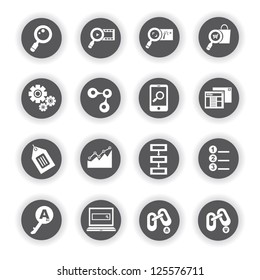 SEO icons and internet icon set