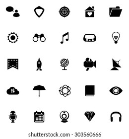 SEO icons on white background, stock vector