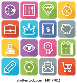 SEO Icons Set 3 - Flat Series