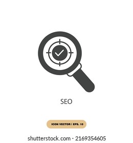 seo icons  symbol vector elements for infographic web