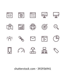 seo icons vector.