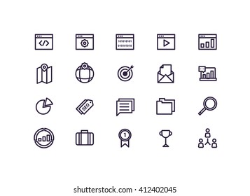 seo icons vector.