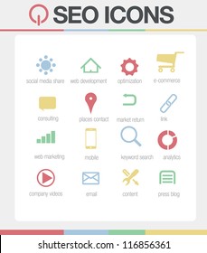 SEO Icons vector Set 1