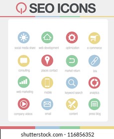 SEO Icons vector Set 2