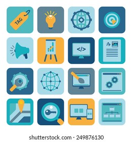seo icons for web site. vector format.