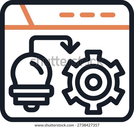 SEO Implementation Line Due Icon Design