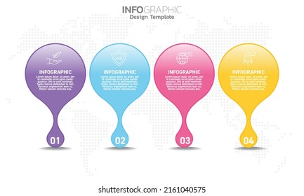 SEO Infografía 4 pasos para el contenido, diagrama, diagrama de flujo, pasos, partes, línea de tiempo, flujo de trabajo, gráfico. 