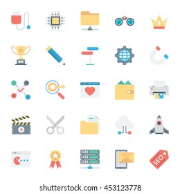 SEO and Internet Marketing Colored Vector Icons 4