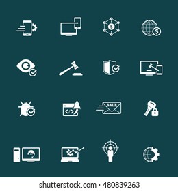 seo and internet marketing icon set, vector eps10.
