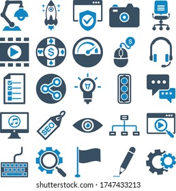 Seo & internet set 02 icon (vector illustration)