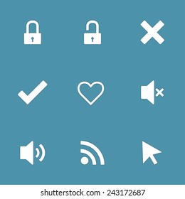 SEO Internet Sign Vector Icon Design Set 4