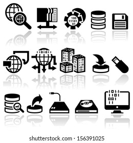 SEO and internet vector icons set. EPS 10