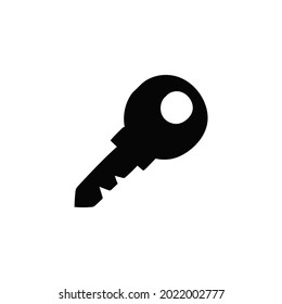 SEO Key optimization icon in solid black flat shape glyph icon, isolated on white background 