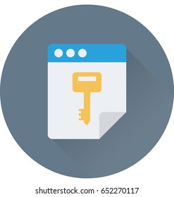 Seo Keyword Vector Icon