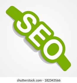 SEO label. Design element.