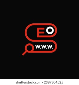 Concepto de diseño del logotipo de la letra S de SEO.