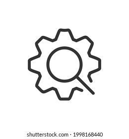 Icono de línea SEO. Símbolo web para web y aplicaciones. Diseño de firma en el estilo de contorno. objeto de trazo SEO.