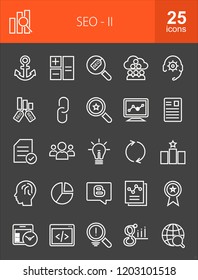 SEO Line Inverted Icons