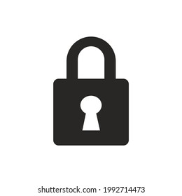 Seo lock vector icon. Seo lock icon in vector illustration.