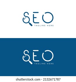 Seo Logo Design Lettering Mark Template