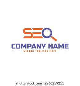 SEO logo for page creator in vector