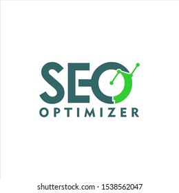 SEO logo simple text or typography idea, for business or internet print art design inspiration