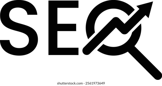 SEO Logo symbol. Search engine optimization icon
