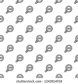 Seo magnify glass pattern seamless vector repeat for any web design