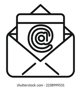 Seo mail icon flat vector. Social internet. Service commerce