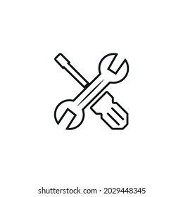 Icono de mantenimiento de Seo, icono de línea de mantenimiento de vectores seo, mantenimiento de seo, icono de línea de mantenimiento de seo, ilustración vectorial