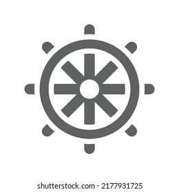 Seo management icon. Gray vector graphics.