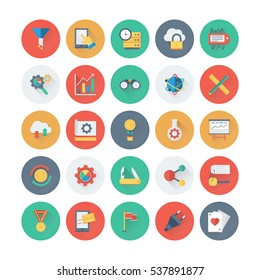 SEO and Marketing Colored Vector Icons 8