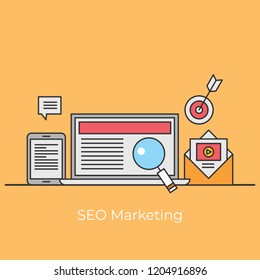 seo marketing concept