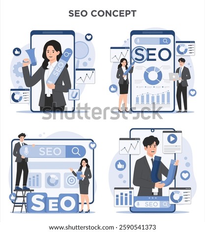 SEO marketing concept optimizing search engine Search Engine Optimization strategies for business growth